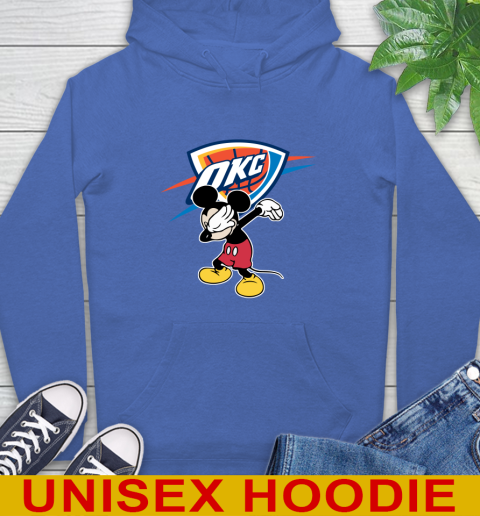 Oklahoma City Thunder NBA Basketball Dabbing Mickey Disney Sports Hoodie 9