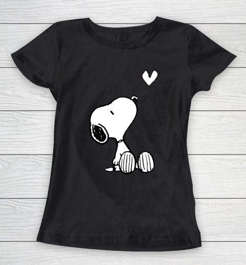 Peanuts Valentine Snoopy Heart Women's T-Shirt