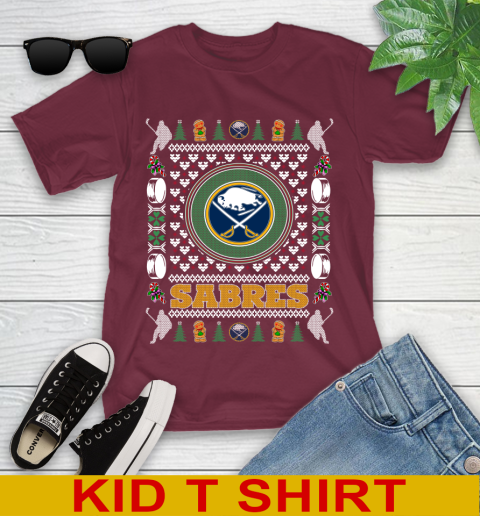 Buffalo Sabres Merry Christmas NHL Hockey Loyal Fan Youth T-Shirt 5