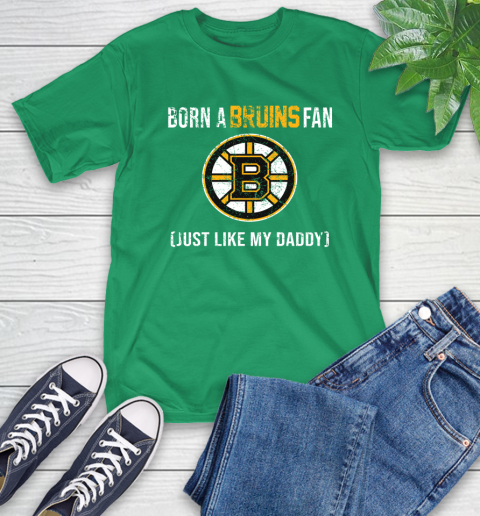 NHL Boston Bruins Hockey Loyal Fan Just Like My Daddy Shirt T-Shirt 8