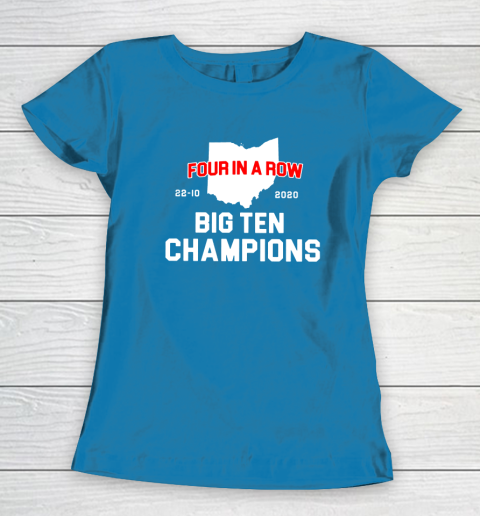 Big Ten Champions Four in a Row 2020 Women's T-Shirt 6