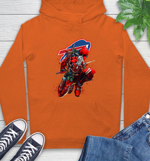 NFL Deadpool Marvel Comics Sports Football Buffalo Bills Hoodie 5