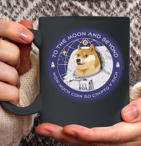 Dogecoin To the Moon (Badge) Ceramic Mug 11oz