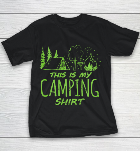 This Is My Camping Shirt T Shirt Camper Gift Youth T-Shirt