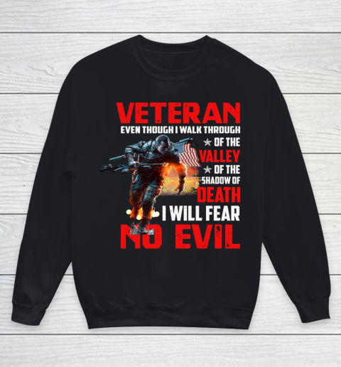 Veteran Shirt  Fear No Evil Youth Sweatshirt