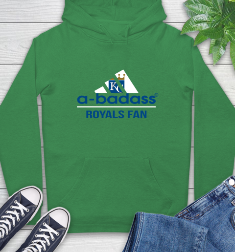 MLB A Badass Kansas City Royals Fan Adidas Baseball Sports Hoodie 8