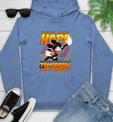 Tampa Bay Buccaneers NFL Football Mickey Disney Never Lose Hope Youth Hoodie 13