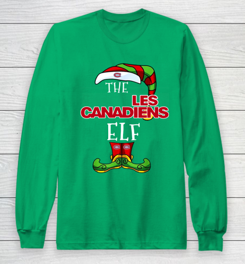 Montreal Canadiens Christmas ELF Funny NHL Long Sleeve T-Shirt 4