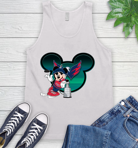 NHL Washington Capitals Stanley Cup Mickey Mouse Disney Hockey T Shirt Tank Top