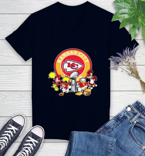 Kansas City Chiefs super bowl 2019 2020 mickey mouse minnie mouse donald duck daisy duck football shirt 79