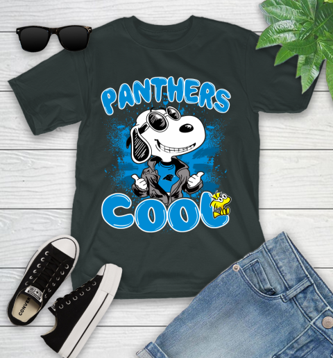 NFL Football Carolina Panthers Cool Snoopy Shirt Youth T-Shirt 5