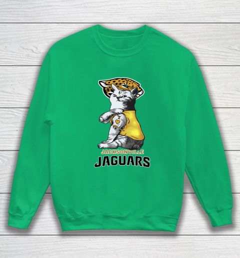 NFL Football My Cat Loves Jacksonville Jaguars Sweatshirt 5