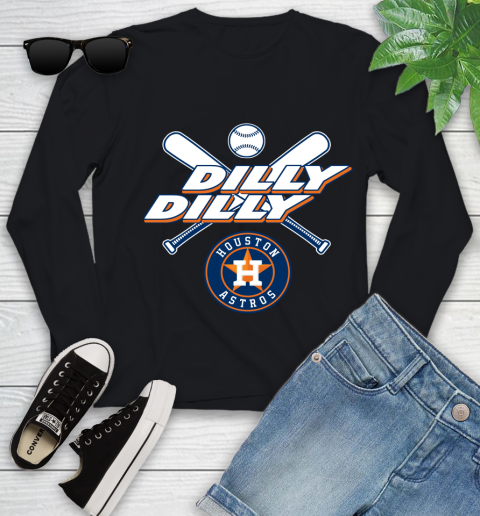 MLB Houston Astros Dilly Dilly Baseball Sports Youth Long Sleeve 2