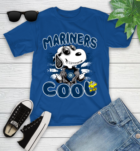 MLB Baseball Seattle Mariners Cool Snoopy Shirt Youth T-Shirt 11 MLB Baseball Seattle Mariners Cool Snoopy Shirt Youth T-Shirt - Image 11