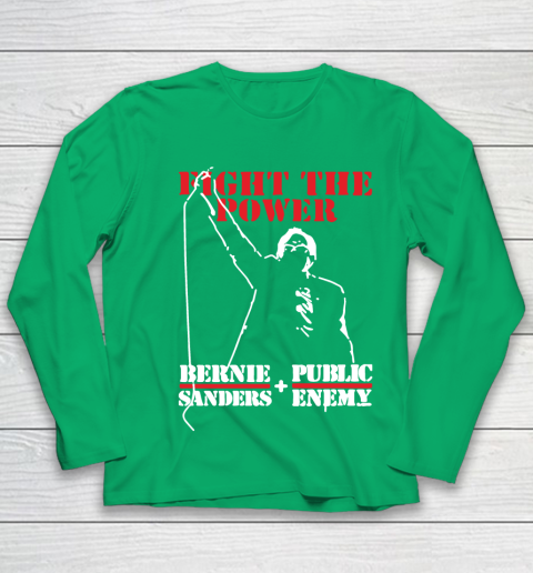 Fight The Power Bernie Sanders Public Enemy Youth Long Sleeve 4