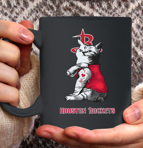 NBA Basketball My Cat Loves Houston Rockets Ceramic Mug 11oz 2