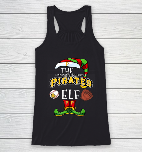 Pittsburgh Pirates Christmas ELF Funny MLB Racerback Tank