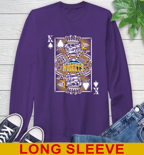 Denver Nuggets NBA Basketball The King Of Spades Death Cards Shirt Long Sleeve T-Shirt 5