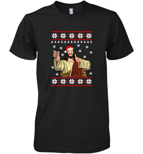 Jesus Smile Ugly Christmas Premium Men's T-Shirt