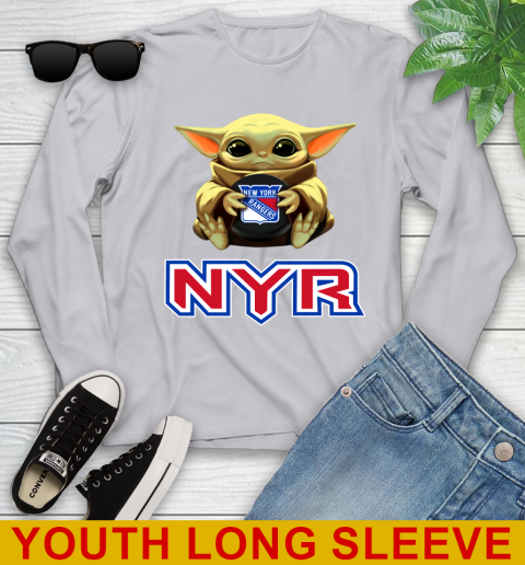 NHL Hockey New York Rangers Star Wars Baby Yoda Shirt 127
