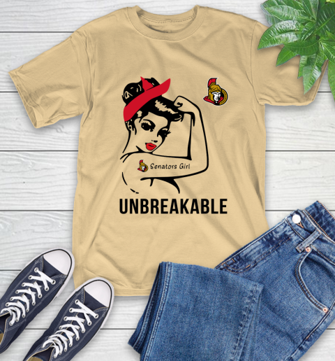 NHL Ottawa Senators Girl Unbreakable Hockey Sports T-Shirt 6