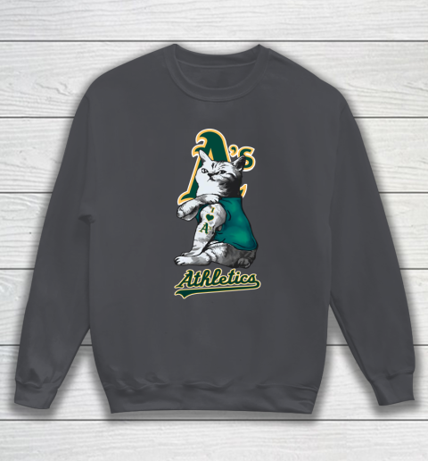 MLB Baseball My Cat Loves Oakland Athletics Sweatshirt 4