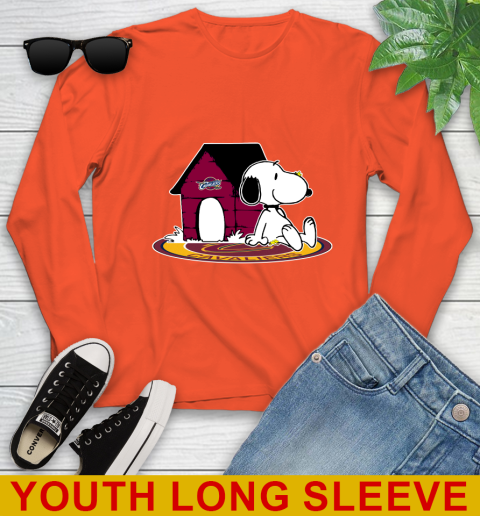 NBA Basketball Cleveland Cavaliers Snoopy The Peanuts Movie Shirt Youth Long Sleeve 4