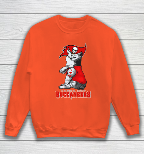 NFL Football My Cat Loves Tampa Bay Buccaneers Sweatshirt 3
