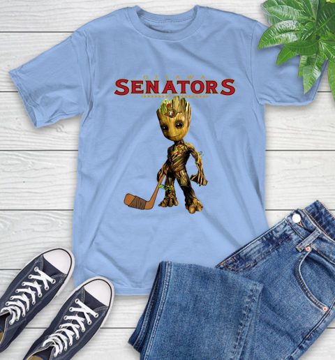 Ottawa Senators NHL Hockey Groot Marvel Guardians Of The Galaxy T-Shirt 11