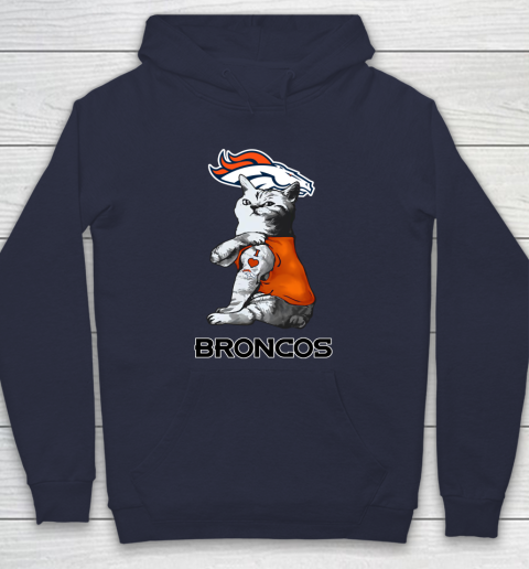 NFL Football My Cat Loves Denver Broncos Hoodie 2