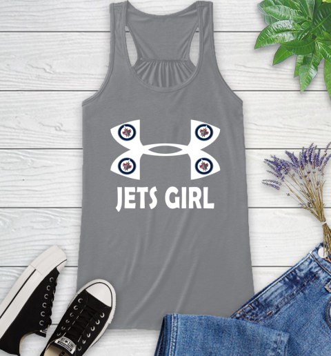 NHL Winnipeg Jets Girl Under Armour Hockey Sports Racerback Tank 4