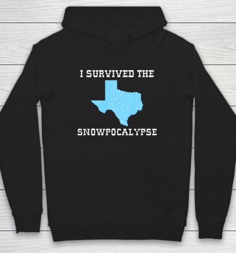 I Survived The Texas State Snowpocalypse Cold Snow Storm Hoodie