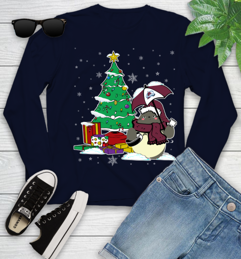Colorado Avalanche NHL Hockey Cute Tonari No Totoro Christmas Sports Youth Long Sleeve 2