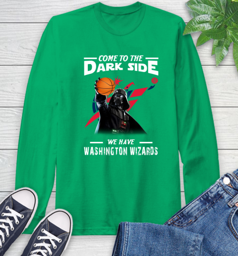 NBA Come To The Dark Side We Have Washington Wizards Star Wars Darth Vader Basketball Long Sleeve T-Shirt 8