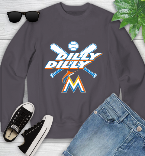 MLB Miami Marlins Dilly Dilly Baseball Sports Youth Sweatshirt 6