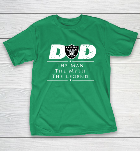 Oakland Raiders NFL Football Dad The Man The Myth The Legend T-Shirt 5