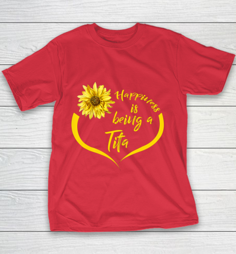 Womens Tita Gift Happiness Is Being A Tita Youth T-Shirt 7