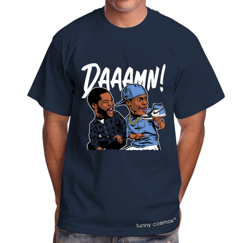 Air Jordan 1 Obsidian UNC Matching Sneaker Shirt Daaamn Meme Blue And Navy Sneaker Navy Tshirt