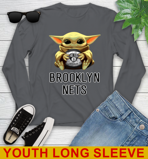 NBA Basketball Brooklyn Nets Star Wars Baby Yoda Shirt 130