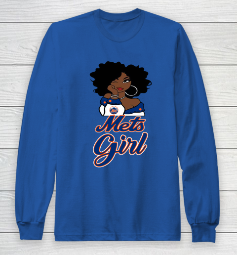 New York Metss Girl MLB Long Sleeve T-Shirt 9