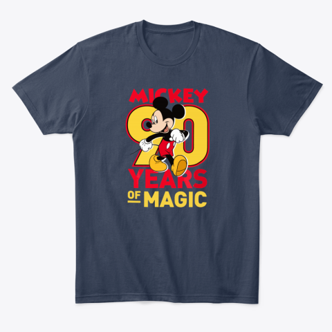jtfc mickey 90 years of magic disney classic t shirt 2 front navy