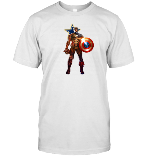 NFL Captain America Dallas Cowboys T-Shirt - Rookbrand