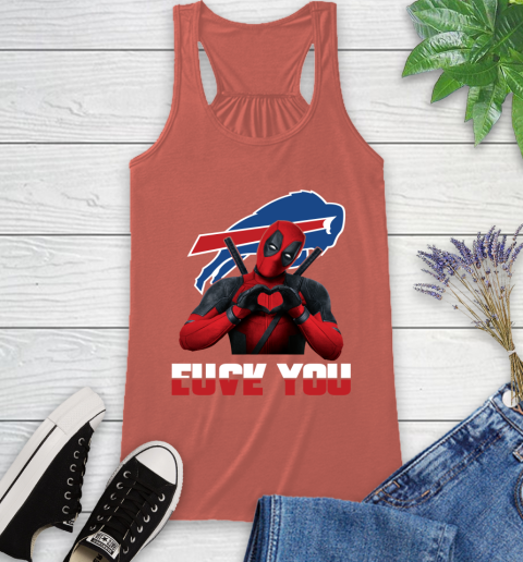NHL Buffalo Bills Deadpool Love You Fuck You Football Sports Racerback Tank 3