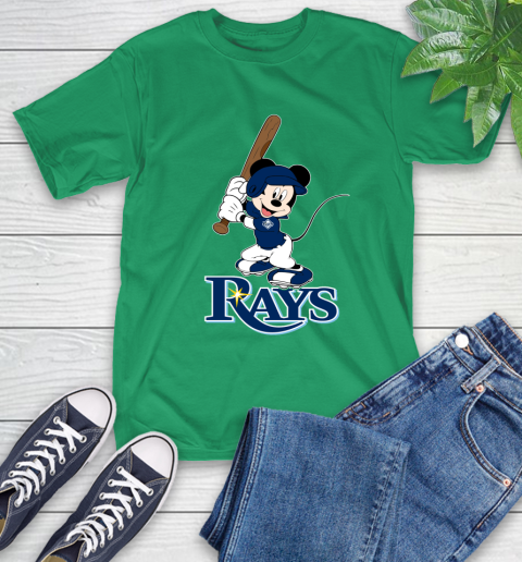 MLB Baseball Tampa Bay Rays Cheerful Mickey Mouse Shirt T-Shirt - Image 9