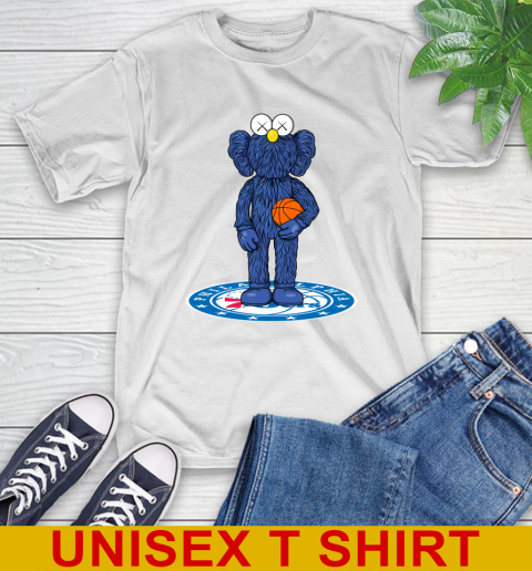 NBA Basketball Philadelphia 76ers Kaws Bff Blue Figure Shirt T-Shirt