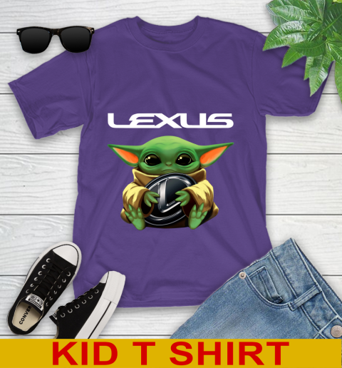 Star Wars Baby Yoda Hugs Lexus Car Shirt 99