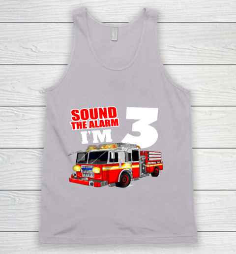 Kids Fire Truck 3rd Birthday T Shirt Boy Firefighter 3 Years Old Tank Top 3