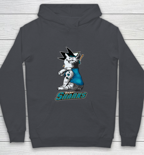 NHL My Cat Loves San Jose Sharks Hockey Youth Hoodie 5