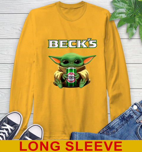 Star Wars Baby Yoda Hugs Beck's Beer Shirt 60