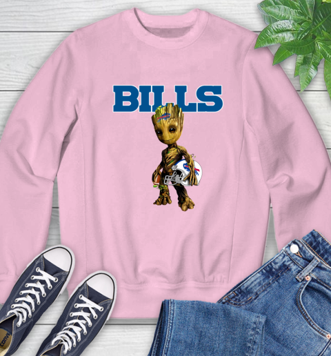 Buffalo Bills NFL Football Groot Marvel Guardians Of The Galaxy Sweatshirt 9